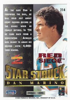 1995 Score - Red Siege #214 Dan Marino Back