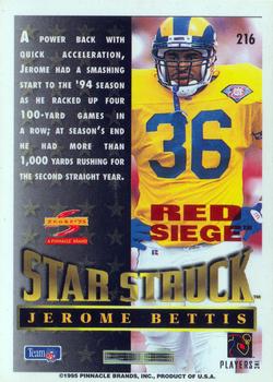 1995 Score - Red Siege #216 Jerome Bettis Back