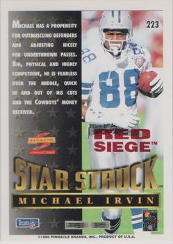 1995 Score - Red Siege #223 Michael Irvin Back