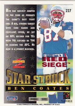 1995 Score - Red Siege #227 Ben Coates Back