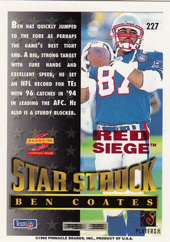 1995 Score - Red Siege Artist's Proofs #227 Ben Coates Back