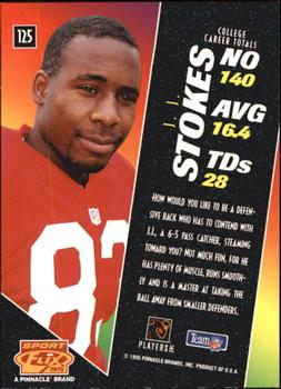 1995 Sportflix - Artist's Proofs #125 J.J. Stokes Back