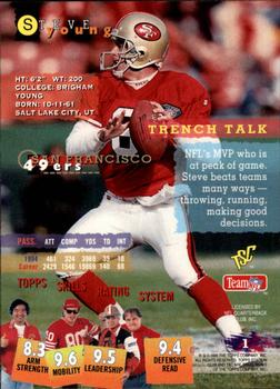1995 Stadium Club - Members Only #1 Steve Young Back