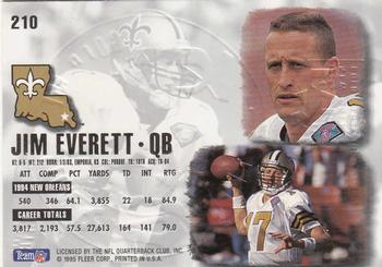 1995 Ultra - Gold Medallion #210 Jim Everett Back