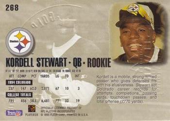 1995 Ultra - Gold Medallion #268 Kordell Stewart Back
