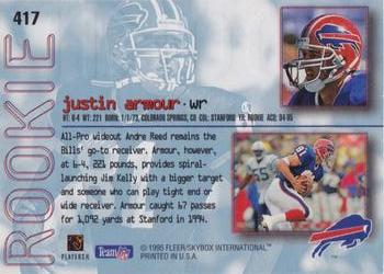 1995 Ultra - Gold Medallion #417 Justin Armour Back