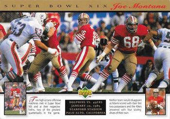 1995 Upper Deck Authenticated Joe Montana Super Bowl #2 Joe Montana Front