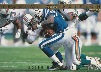 1995 Upper Deck - Special Edition Gold #SE5 Dolphin Defense Front