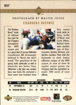 1995 Upper Deck - Special Edition Gold #SE57 Chargers Defense Back