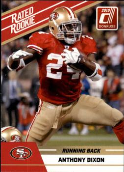 2010 Donruss Rated Rookies #4 Anthony Dixon Front