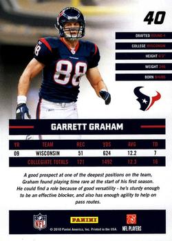 2010 Donruss Rated Rookies #40 Garrett Graham Back
