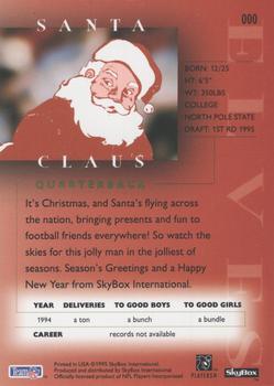 1995 NFL Properties Santa Claus #000 Santa Claus Back