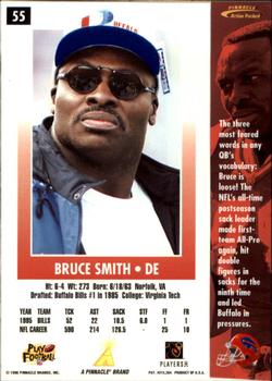 1996 Action Packed - Artist's Proofs #55 Bruce Smith Back