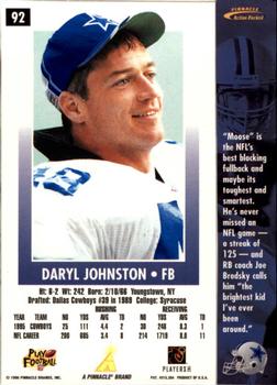 1996 Action Packed - Artist's Proofs #92 Daryl Johnston Back