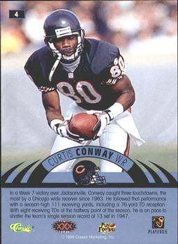 1996 Classic NFL Experience - Printer's Proofs #4 Curtis Conway Back