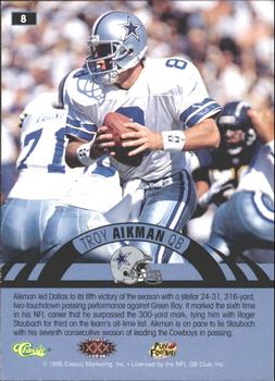 1996 Classic NFL Experience - Printer's Proofs #8 Troy Aikman Back