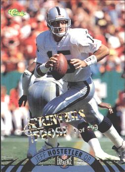 1996 Classic NFL Experience - Printer's Proofs #9 Jeff Hostetler Front