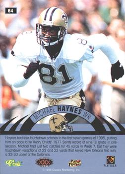 1996 Classic NFL Experience - Printer's Proofs #64 Michael Haynes Back