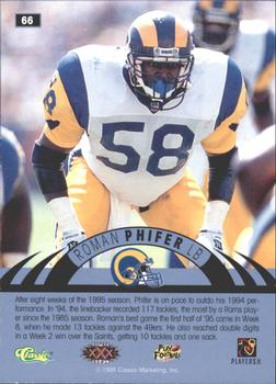 1996 Classic NFL Experience - Printer's Proofs #66 Roman Phifer Back