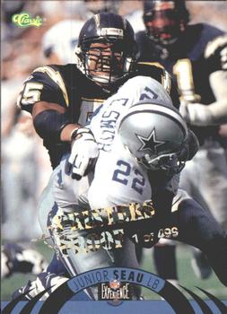 1996 Classic NFL Experience - Printer's Proofs #71 Junior Seau Front