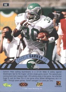 1996 Classic NFL Experience - Printer's Proofs #83 Charlie Garner Back