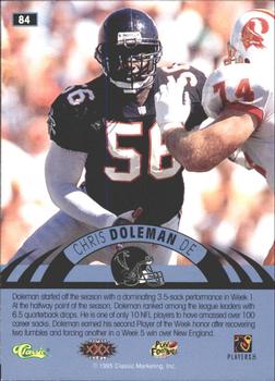 1996 Classic NFL Experience - Printer's Proofs #84 Chris Doleman Back