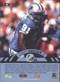 1996 Classic NFL Experience - Printer's Proofs #85 Robert Porcher Back