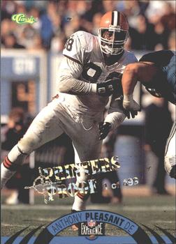 1996 Classic NFL Experience - Printer's Proofs #87 Anthony Pleasant Front