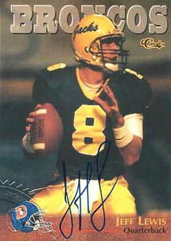 1996 Classic NFL Rookies - Autographs #48 Jeff Lewis Front