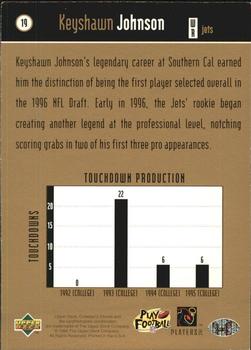 1996 Collector's Choice - You Crash the Game Gold Exchange #19 Keyshawn Johnson Back