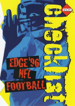 1996 Collector's Edge - Die Cuts #245 Checklist Front