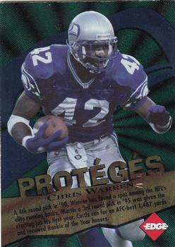 1996 Collector's Edge - Proteges #11 Curtis Martin / Chris Warren Front