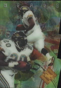 1996 Collector's Edge Advantage - Edge Video Shop at Home Die Cut #V25 Natrone Means Front