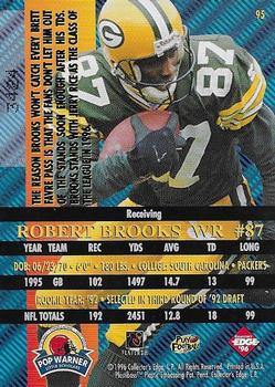 1996 Collector's Edge Advantage - Perfect Play Foils #95 Robert Brooks Back