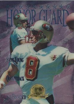 1996 Collector's Edge President's Reserve - Honor Guard #HG5 Steve Young Front