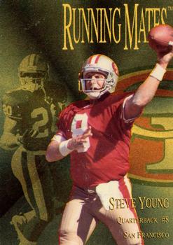 1996 Collector's Edge President's Reserve - Running Mates Gold Unnumbered Aftermarket #RM16 Steve Young / Derek Loville Front