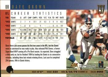 1996 Donruss - Press Proofs #137 Dave Brown Back
