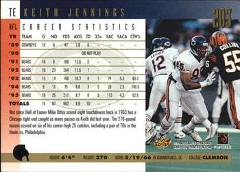1996 Donruss - Press Proofs #203 Keith Jennings Back