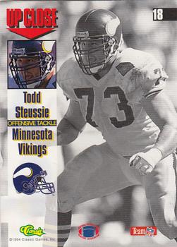 1994 Images #18 Todd Steussie Back
