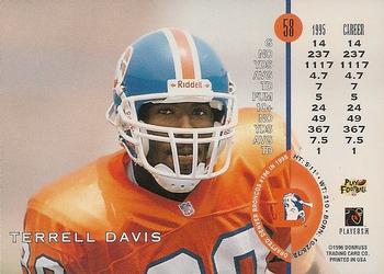1996 Leaf - Red #58 Terrell Davis Back