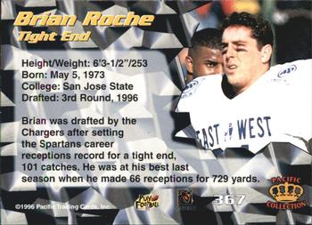 1996 Pacific - Blue #367 Brian Roche Back