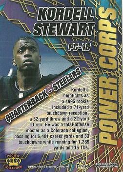 1996 Pacific - Power Corps #PC-18 Kordell Stewart Back