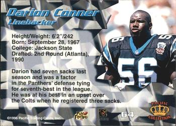 1996 Pacific - Silver #64 Darion Conner Back