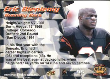 1996 Pacific - Silver #95 Eric Bieniemy Back