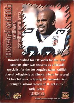 1996 Pacific Dynagon - Best Kept Secrets #BKS-14 Howard Griffith Back