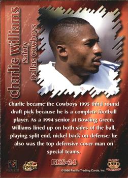 1996 Pacific Dynagon - Best Kept Secrets #BKS-24 Charlie Williams Back
