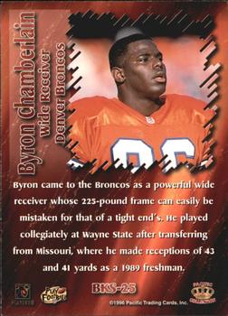 1996 Pacific Dynagon - Best Kept Secrets #BKS-25 Byron Chamberlain Back