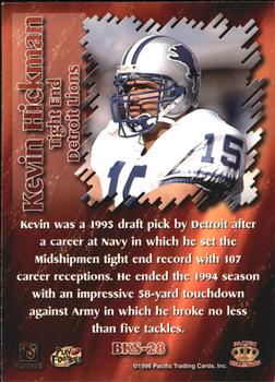 1996 Pacific Dynagon - Best Kept Secrets #BKS-28 Kevin Hickman Back