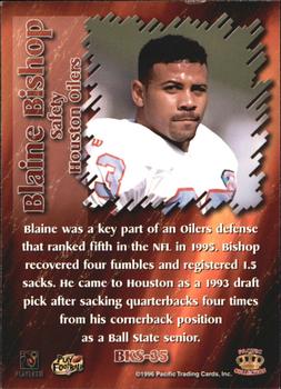 1996 Pacific Dynagon - Best Kept Secrets #BKS-35 Blaine Bishop Back