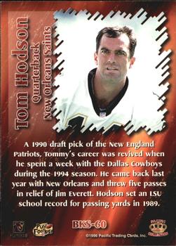 1996 Pacific Dynagon - Best Kept Secrets #BKS-60 Tom Hodson Back